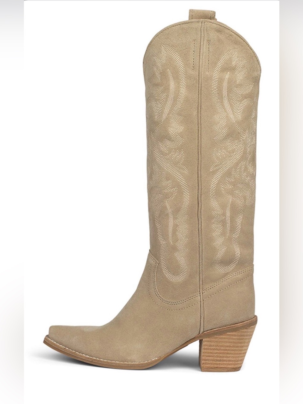 Jeffery Campbell Rancher K Suede Western Cowboy Boots